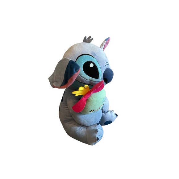 Large Jumbo 23 In Disney Classics Lilo Stitch & Scrump Blue Plush Stuffed Animal - Picture 2 of 6